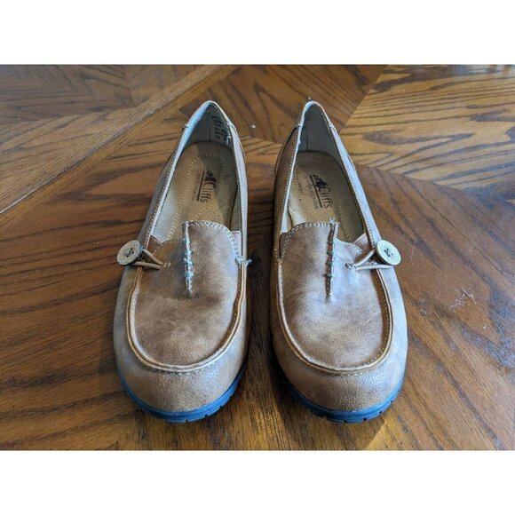 CLIFFS BY WHITE MOUNTAIN Beige Jamboree Moccasin Flats Size 7.5 - Picture 3 of 8